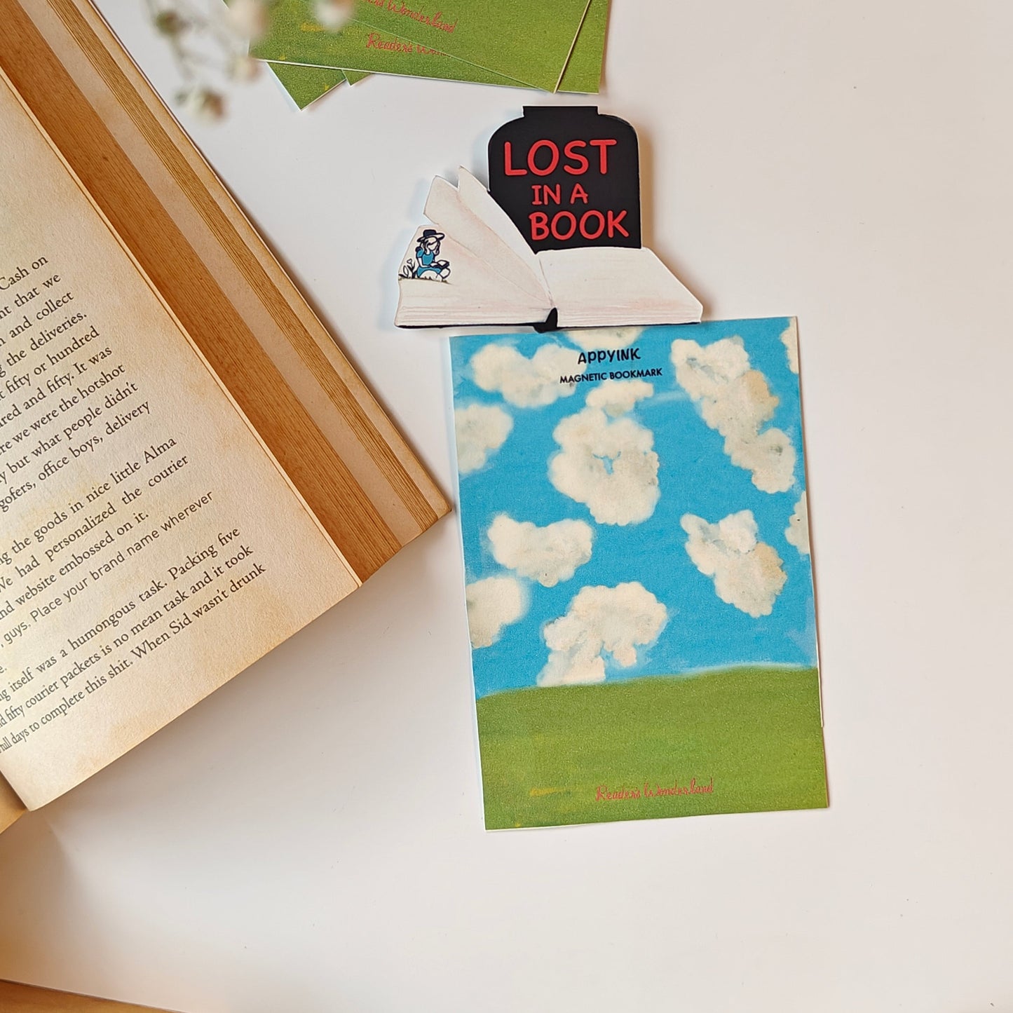 Magnetic Bookmark | Lost in a Book