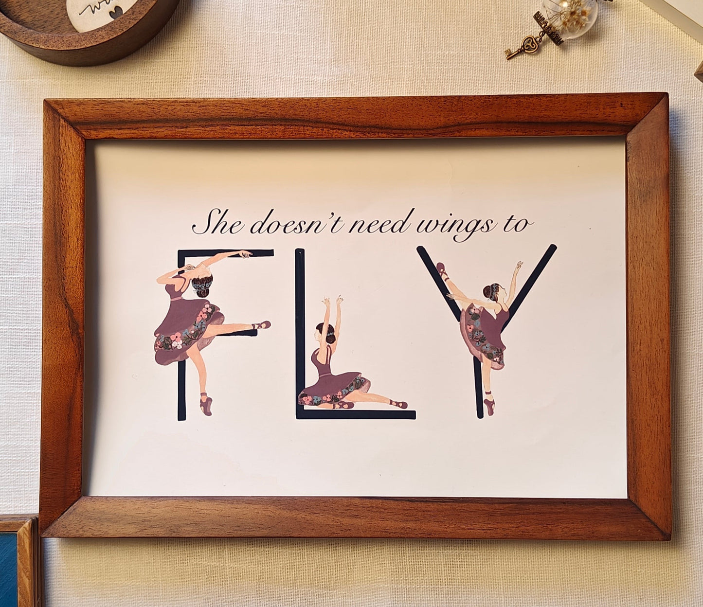 Wall Art | She doesn't need wings to FLY